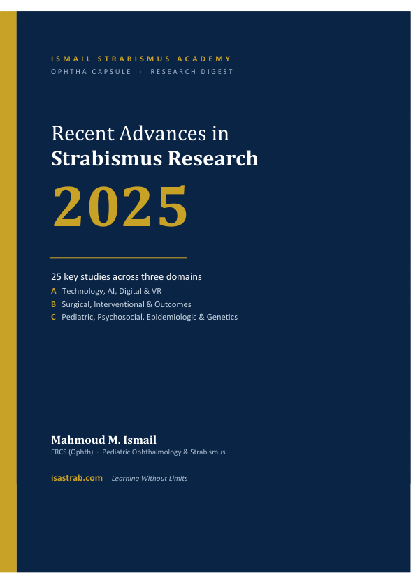 Recent Advances in Strabismus Research 2025 booklet cover